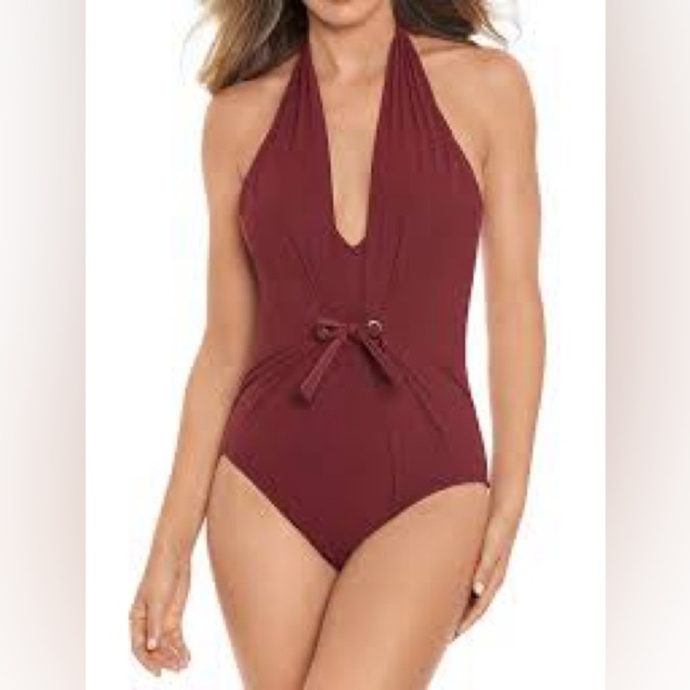 Amoressa Jupiter One Piece maroon one piece swimsuit 8